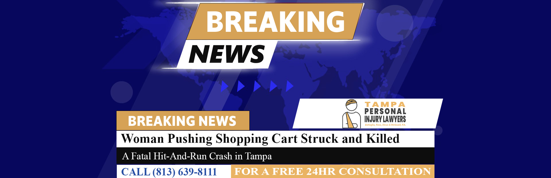 [01-10-24] Woman Pushing Shopping Cart Struck and Killed by Hit-And-Run Driver in Tampa